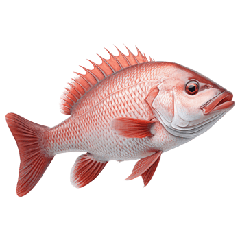 Fish isolated on transparent background . AI Generated png