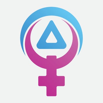 male and female gender logos vector