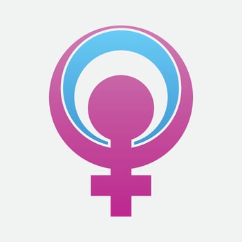 male and female gender logos vector