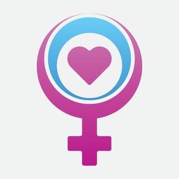 male and female gender logos vector
