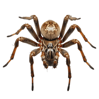 Spider isolated on transparent background . AI Generated png