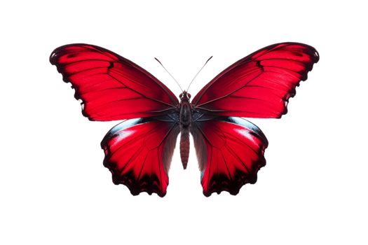 Beautiful color butterfly isolated on a transparent background png