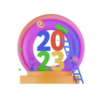 New Years 2023 Object Illustration png