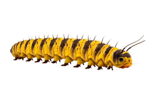 Swallowtail caterpillar isolated on a transparent background png