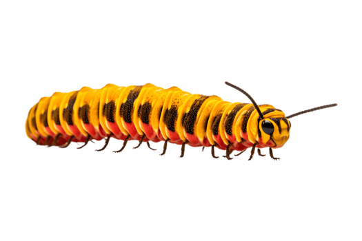 Swallowtail caterpillar isolated on a transparent background png
