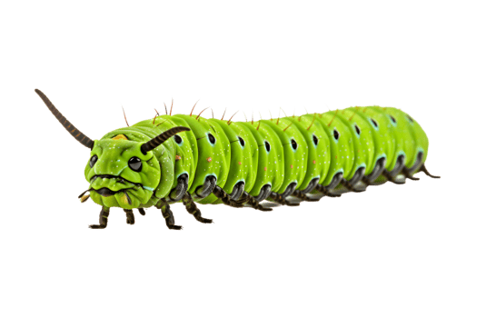 Swallowtail caterpillar isolated on a transparent background png
