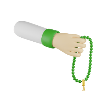 Dzikir Ramadhan Kareem 3D Illustrations png