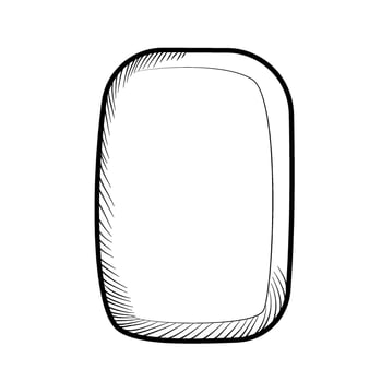 soap bar line art vector illustration