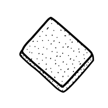 soap bar line art vector illustration
