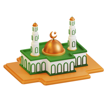 Mosque Ramadhan 3D Illustrations png