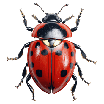 Ladybug isolated on transparent background  . AI Generated png