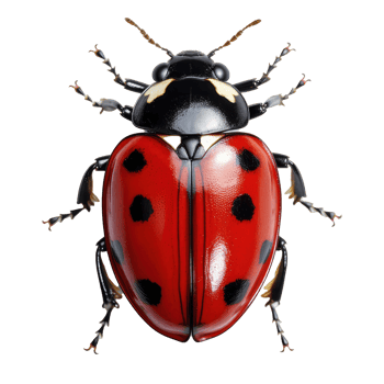 Ladybug isolated on transparent background  . AI Generated png
