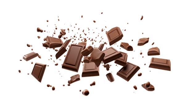 chocolate bars isolated on a transparent background png