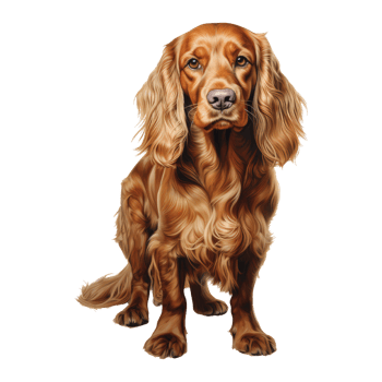 Cocker Spaniel dog isolated on transparent background . AI Generated png