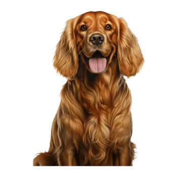 Cocker Spaniel dog isolated on transparent background . AI Generated png