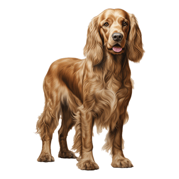 Cocker Spaniel dog isolated on transparent background . AI Generated png