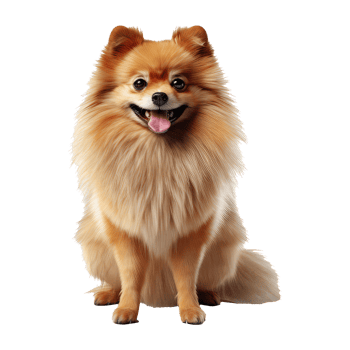 Pomeranian dog isolated on transparent background . AI Generated png