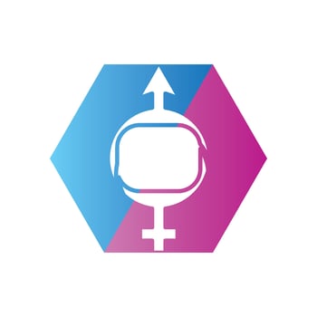 gender illustration logo. vector