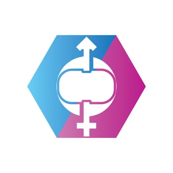gender illustration logo. vector