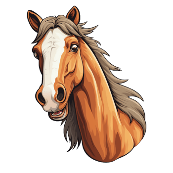 Horse sticker transparent png