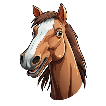 Horse sticker transparent png
