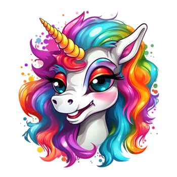 Unicorn cute sticker transparent png