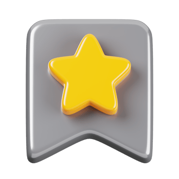 Star, favorite symbol isolated. General UI icon set concept. 3D Render illustration png