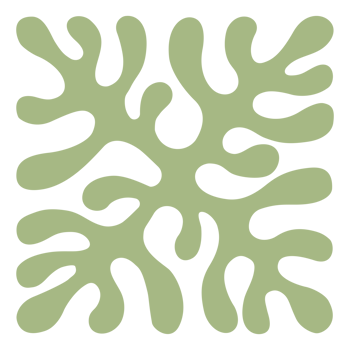green floral shape element png