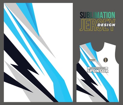 Vector jersey sports design for racing cycling football gaming motocross