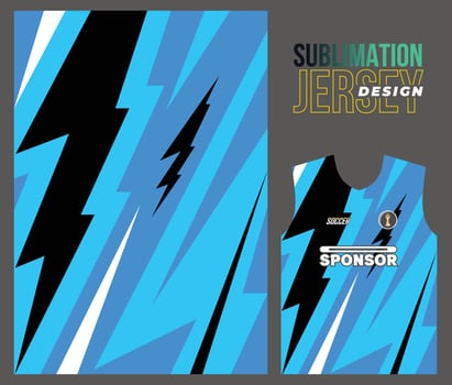 Vector jersey sports design for racing cycling football gaming motocross