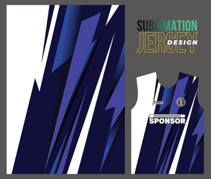 Vector jersey sports design for racing cycling football gaming motocross