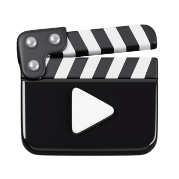 Video player isolated. General UI icon set concept. 3D Render illustration png