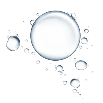 Realistic Water Bubbles in Transparent Background png