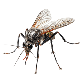 mosquito isolated on transparent background . AI Generated png
