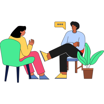Conversation People Communication Color 2D Illustration png
