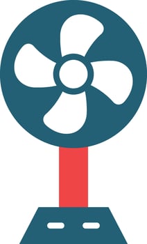 Fan Glyph Two Color Icon For Personal And Commercial Use. vector