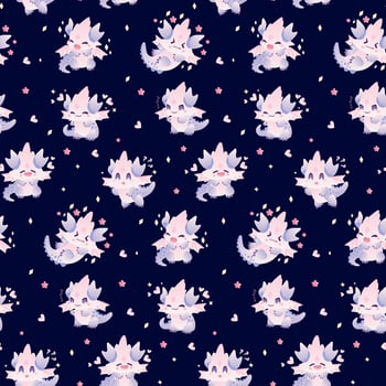 Children s seamless pattern with cute dragon. For designing greeting cards, invitations, notebooks, wrapping paper, or pattern on various children s clothing items such as t-shirts vector
