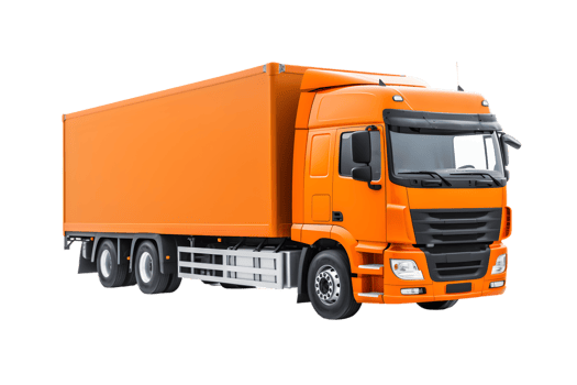 Trailler truck isolated on a transparent background png