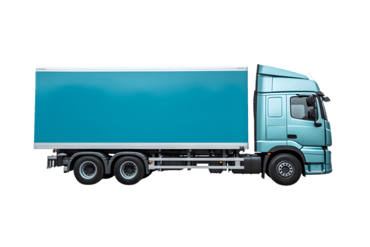 Trailler truck isolated on a transparent background png