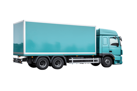 Trailler truck isolated on a transparent background png