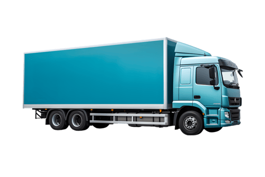 Trailler truck isolated on a transparent background png