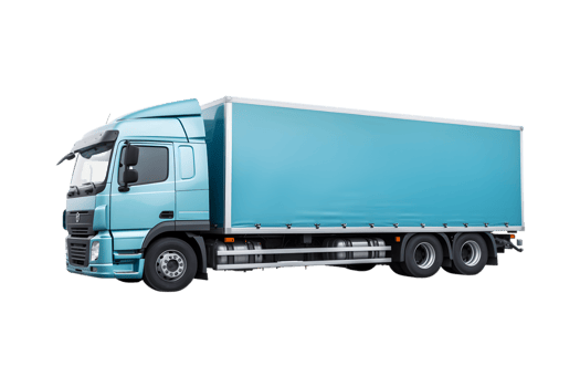 Trailler truck isolated on a transparent background png