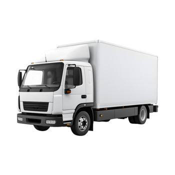 Delivery truck isolated on a transparent background png