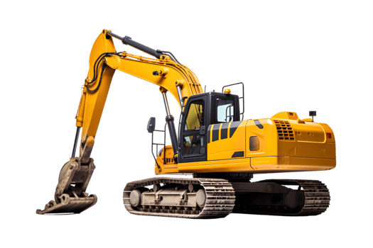 Excavator isolated on a transparent background png