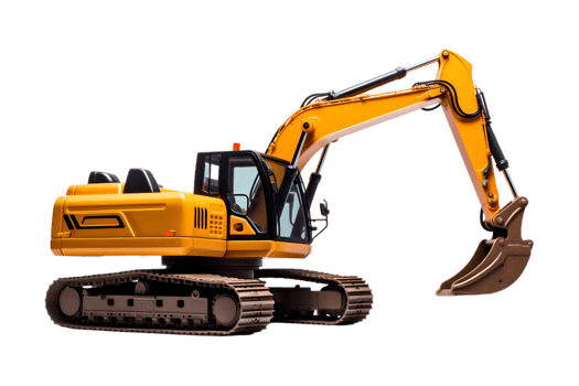 Excavator isolated on a transparent background png