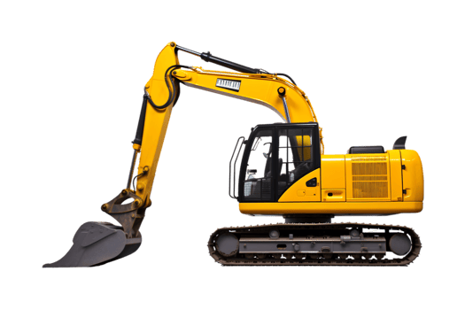 Excavator isolated on a transparent background png