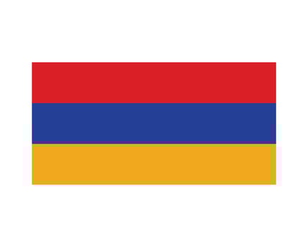 National Flag of Armenia. Armenian Country Flag. Republic of Armenia Detailed Banner. EPS Vector Illustration Cut File.