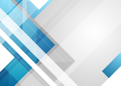 Grey and blue tech geometric background vector