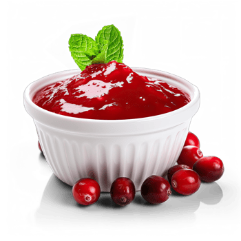 Cranberry sauce isolated on transparent background png