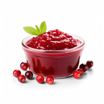 Cranberry sauce isolated on transparent background png